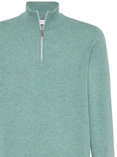 Jade green cashmere knitted Brunello Cucinelli | M2200124CJH83